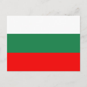 Bulgaria flag postcard