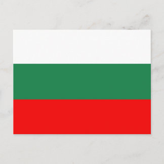 Bulgaria flag postcard