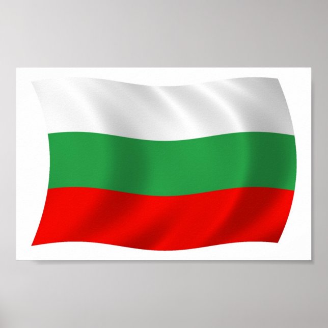 Bulgaria Flag Poster Print (Front)