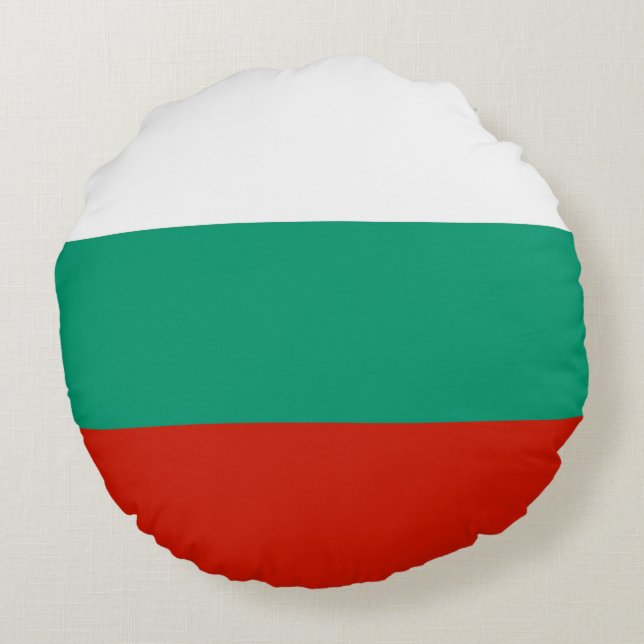 Bulgaria flag round cushion (Back)