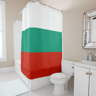 Bulgaria flag shower curtain