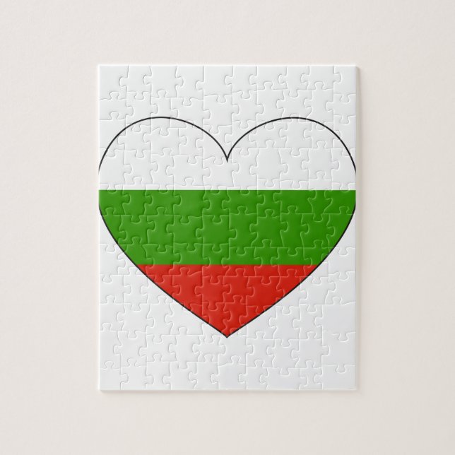 Bulgaria Flag Simple Jigsaw Puzzle (Vertical)