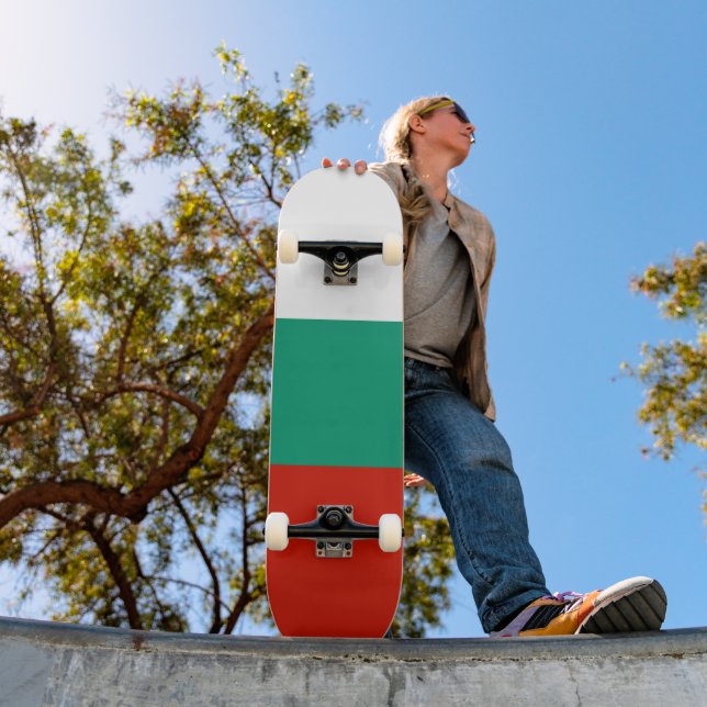 Bulgaria flag skateboard (Outdoor 1)