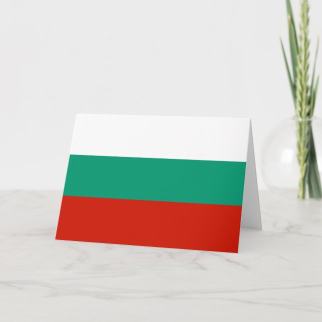 Bulgaria flag thank you card (Front)