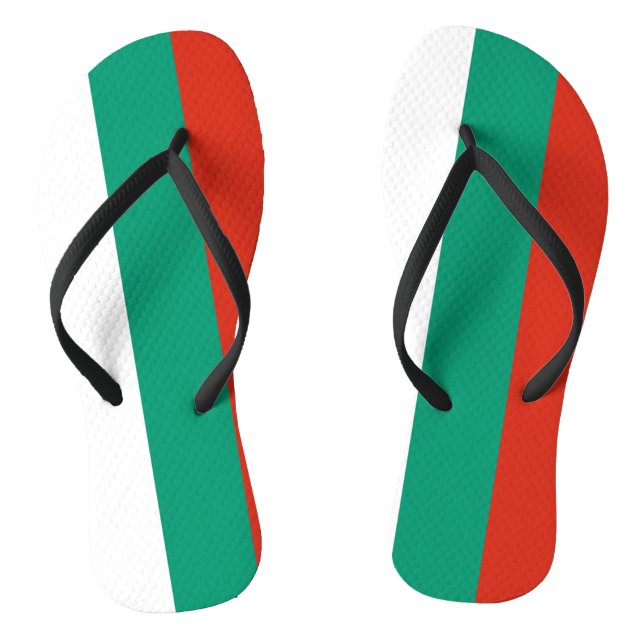 Bulgaria Flag Thongs (Footbed)