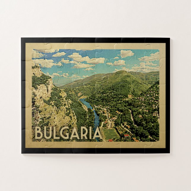 Bulgaria Germany Vintage Travel Jigsaw Puzzle (Horizontal)