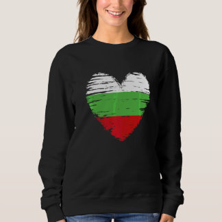 Bulgaria Heart Bulgarian Flag Bulgarian Pride Sweatshirt