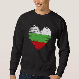 Bulgaria Heart Bulgarian Flag Bulgarian Pride Sweatshirt