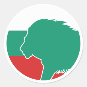 Bulgaria Lion Bulgarian National Animal Flag Classic Round Sticker