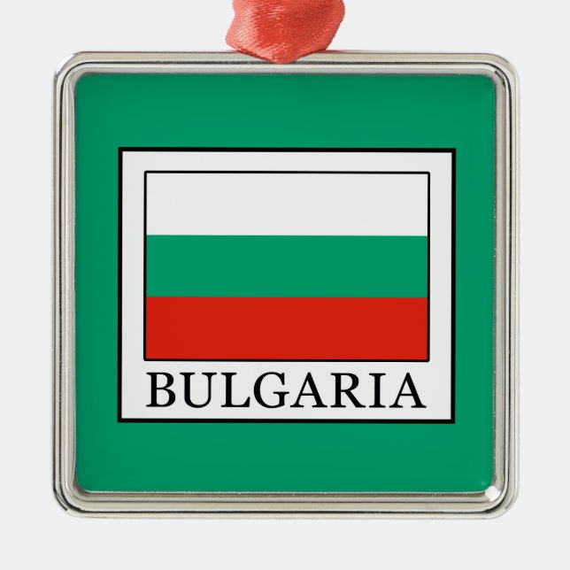 Bulgaria Metal Ornament (Front)