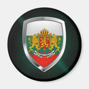 Bulgaria Metallic Emblem Magnet