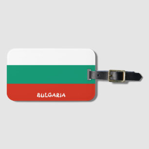 Bulgaria National Flag Patriotic Luggage Tag
