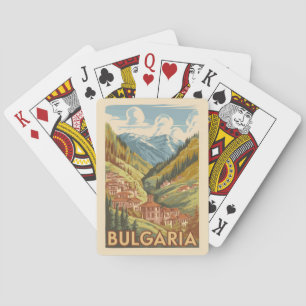 Bulgaria Painterly Illustration Travel Art Vintage Playing Cards