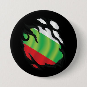 Bulgaria Ripped Flag 7.5 Cm Round Badge