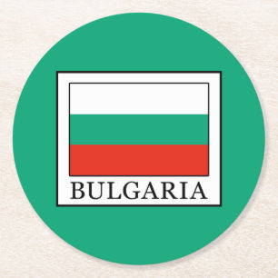 Bulgaria Round Paper Coaster