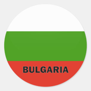 Bulgaria Roundel quality Flag Classic Round Sticker
