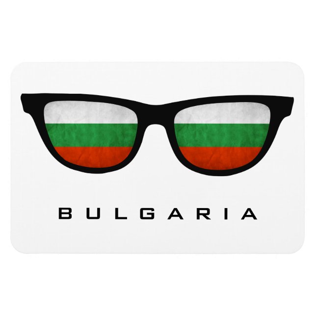 Bulgaria Shades custom text & colour magnet (Horizontal)