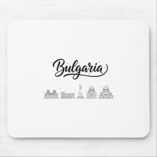 Bulgaria Skyline Travel Vacation Outfits Mouse Pad