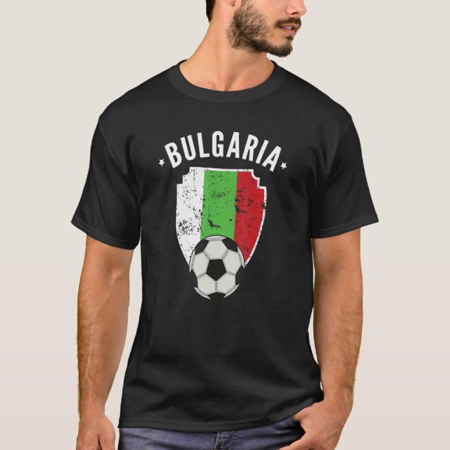 Bulgaria Soccer Bulgaria Flag Football Bulgarian P T-Shirt (Front)