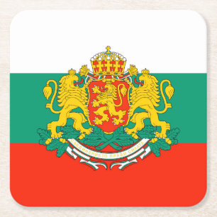 Bulgaria Square Paper Coaster