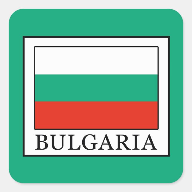 Bulgaria Square Sticker (Front)