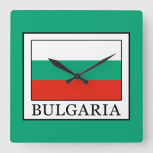 Bulgaria Square Wall Clock