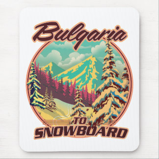 Bulgaria to Snowboard Mouse Pad