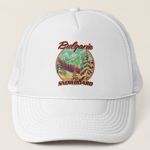 Bulgaria to Snowboard Trucker Hat