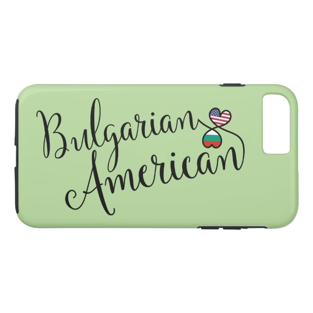 Bulgarian American Entwined Hearts Cell Phone Case (Back (Horizontal))