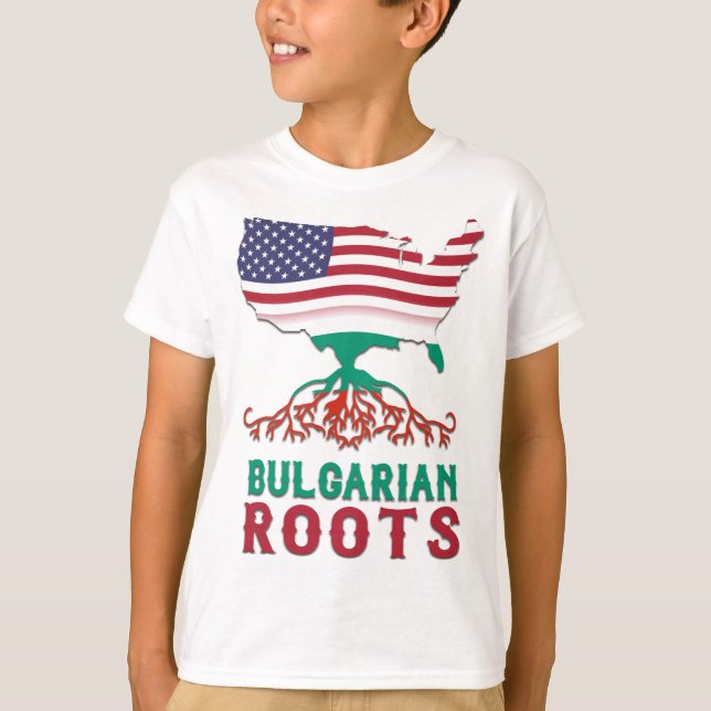 Bulgarian American Roots Tee Shirt (Front)