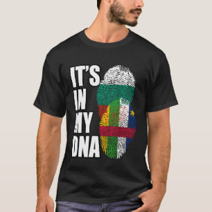 Bulgarian And Central African Mix DNA Flag Heritag T-Shirt