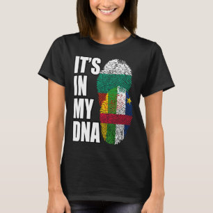 Bulgarian And Central African Mix DNA Flag Heritag T-Shirt