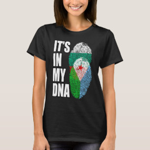 Bulgarian And Djiboutian Mix DNA Flag Heritage T-Shirt