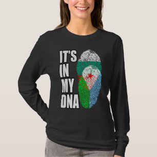Bulgarian And Djiboutian Mix DNA Flag Heritage T-Shirt