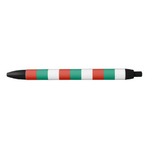 Bulgarian flag black ink pen
