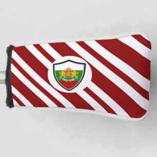 Bulgarian flag-coat arms golf head cover
