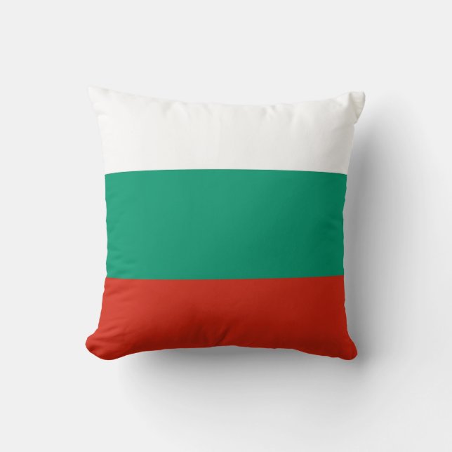 Bulgarian Flag on American MoJo Pillow (Front)