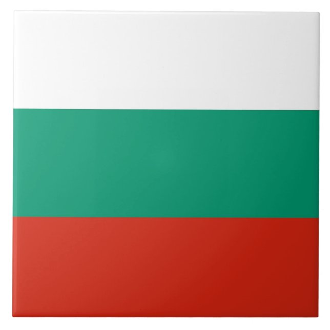 Bulgarian Flag Tile (Front)