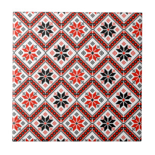 Bulgarian Flower Pattern Ceramic Tile