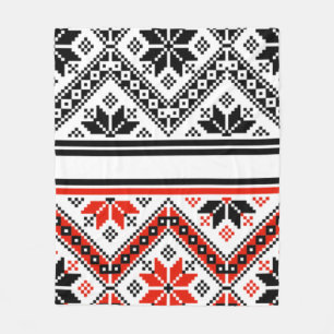 Bulgarian folk art folk art fleece blanket