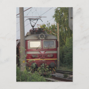 Bulgarian Freight Train Postcard