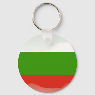 Bulgarian glossy flag key ring