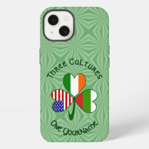 Bulgarian Irish American Shamrock Flag Personalise iPhone 13 Case