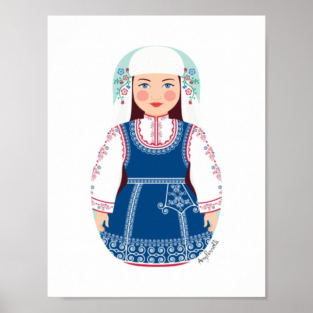 Bulgarian Matryoshka Poster (Front)