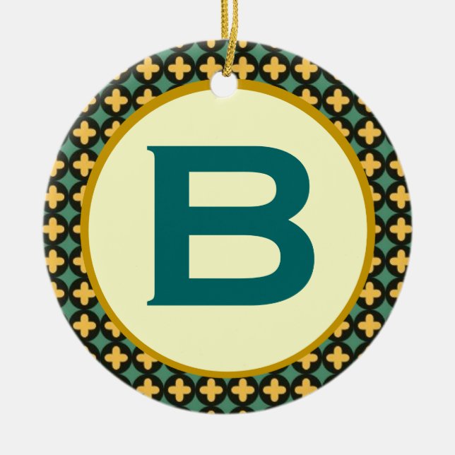 Bulgarian Orthodox Monogram Ceramic Ornament (Front)