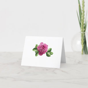Bulgarian purple rose thank you card