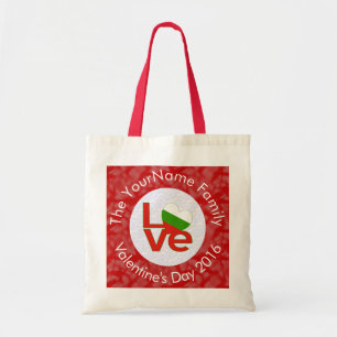 Bulgarian Red LOVE Flag Personalized  Tote Bag