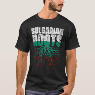 Bulgarian Roots Bulgaria Heritage Flag T-Shirt