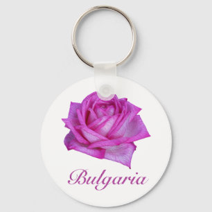 Bulgarian Rose- Oil Paint Key Ring