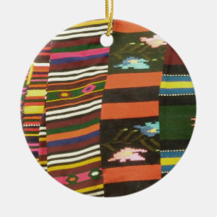 Bulgarian Rug/Cherga Ceramic Tree Decoration